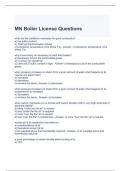 MN Boiler License Questions and Answers 2023
