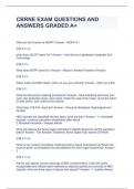 CBRNE &lpar;Chemical&comma; Biological&comma; Radiological&comma; Nuclear&rpar; EXAM QUESTIONS AND ANSWERS GRADED A&plus;