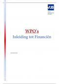 Inleiding tot Financi&euml;n&excl; &lpar;alle WPO's&rpar;