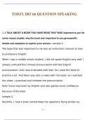 TOEFL IBT 66 QUESTION SPEAKING