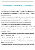 Automated Test Framework &lpar;ATF&rpar; Fundamentals Micro-Certification 2023
