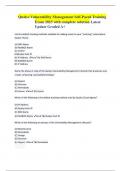 Qualys Vulnerability Management Self-Paced Training Exam 2023 with complete solution Latest Update Graded A&plus;