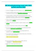 NR 545 pathophysiology exam-with 100&percnt; verified solutions-2023