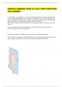 PORTAGE LEARNING >BIOD 151 Lab 1 EXAM QUESTIONS AND ANSWERS