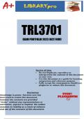 TRL3701 Exam Portfolio October November 2023