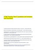  VTNE Practice Test C questions and answers well illustrated.
