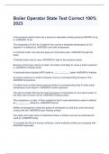 Boiler Operator State Test Correct 100&percnt; 2023