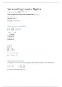 Samenvatting Lineaire Algebra