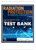 RADIATION PROTECTION IN MEDICAL RADIOGRAPHY 9TH EDITION SHERER TEST BANK / ALL CHAPTERS COVERED (1-16)  FULL COMPLETE GRADED A+ 2023-2024