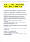 NCCCO Test Questions with Correct Answers 