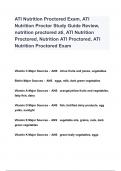 ATI Nutrition Proctored Exam, ATI Nutrition Proctor Study Guide Review, nutrition proctored ati, ATI Nutrition Proctored, Nutrition ATI Proctored, ATI Nutrition Proctored Exam