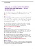 NURS 211L ATI MEDSURGE PROCTORED FINAL  EXAM 2023-2024 WITH REFERENCE &lpar;HIGHLY  RECCOMMENDED