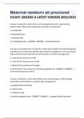 Maternal newborn ati proctored  exam GRADED A LATEST VERSION 2023&sol;2023