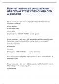 Maternal newborn ati proctored exam GRADED A LATEST VERSION GRADED  A 2023&sol;2024