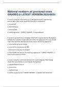Maternal newborn ati proctored exam GRADED A LATEST VERSION 2023&sol;2024