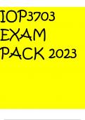 IOP3703 EXAM PACK 2023
