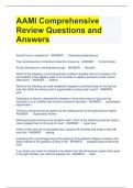 AAMI Comprehensive Questions and Answers