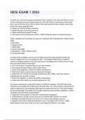 HESI EXAM 1 2022 graded A&plus;