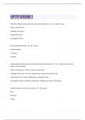 uptp exam 150 Questions with 100&percnt; Correct Answers &vert; Updated & Verified