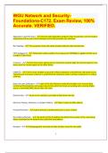 WGU Network and SecurityFoundations-C172&period; Exam Review&comma; 100&percnt; Accurate&period; VERIFIED 2024 &vert; 29 Pages