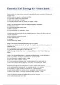 Essential Cell Biology CH 18 test bank graded A&plus;