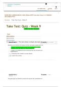NURS 6003 Week 9 Quiz; Practicum Quiz (100 out of 100 Points Feb 2022).