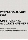 Human Computer Interaction II(INF3720 Exam pack 2023)