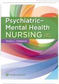 Test Bank for Psychiatric-Mental Health Nursing 8th edition by Videbeck Test Bank