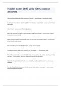 Hobbit exam 2023 with 100&percnt; correct answers