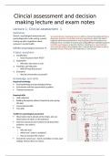 Samenvatting -  Clinical Assessment and Decision Making (SOW-PSB3DH23E)