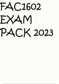 FAC1602 EXAM PACK 2023