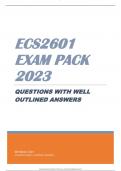 ECS2601 EXAM PACK 2023