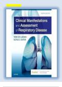 Test Bank for Clinical Manifestations and Assessment of Respiratory Disease 8th Edition DES Jardins A+ verified
