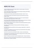 NERC RC Exam 2023 Questions and Answers