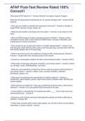 AFAP Post-Test Review Rated 100&percnt; Correct&excl;&excl;&period;
