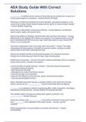 AEA Study Guide With Correct Solutions