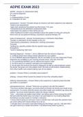 ADPIE EXAM 2023&period;