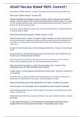 ADAP Review Rated 100&percnt; Correct&excl;&excl;&period;