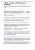ADAP Final Exam With Complete Answers&period;