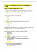 NR 360&sol; NR360 NURSING INFORMATICS QUIZ  1 WITH ANSWERS WELL VERIFIED AND GRADED A&plus;