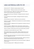 Labor and Delivery Leifer Ch&period; 6-8 graded A&plus;