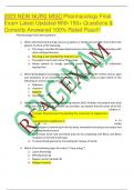 2023 NEW NURS MISC Pharmacology Final Exam Latest Updated With 150+ Questions & Correctly Answered 100% Rated Pass!!!