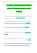 WGU D077 Pre-Assessment Questions and Answers &vert; Already Graded A&plus;&vert; Updated&vert; 2023&vert;2024