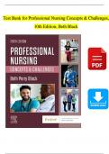 TEST BANK For Professional Nursing Concepts and Challenges, 10th Edition (Beth Black, 2024), Chapter 1 - 16 |Complete Newest Version
