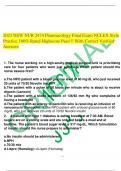 2023 NEW NUR 2474 Pharmacology Final Exam NCLEX Style Practice 100&percnt; Rated Highscore Pass&excl;&excl;&excl; With Correct Verified Answers