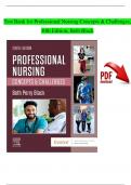 Test Bank - Professional Nursing Concepts and Challenges, 10th Edition (Beth Black, 2024), Chapter 1 - 16 |Newest Version