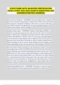 STATE FARM AUTO ADJUSTER CERTIFICATION EXAM LATEST 2023-2024 EXAM 60 QUESTIONS AND ANSWERS&lpar;VERIFIED ANSWERS