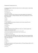 Fundamentals of Nursing Practice Tests Questions 100&percnt; Correct Answers
