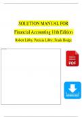 Solution Manual for Financial Accounting 11th Edition Robert Libby, Patricia Libby, Frank Hodge, Chapter 1 - 13 | Complete Newest Version