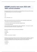  ARDMS practice test exam 2023 with 100% correct answers